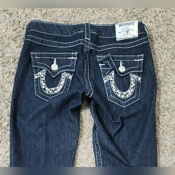 True Religion BECCA BIG T STITCH BOOTCUT JEANSize 28 - Picture 10 of 13